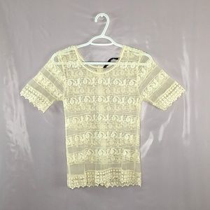 Zara Basic Lace Blouse